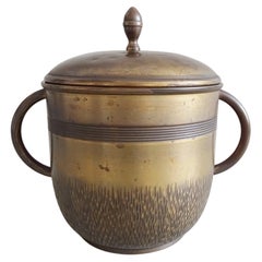 Art Nouveau WMF Brass Punch Bowl, Germany, 1900