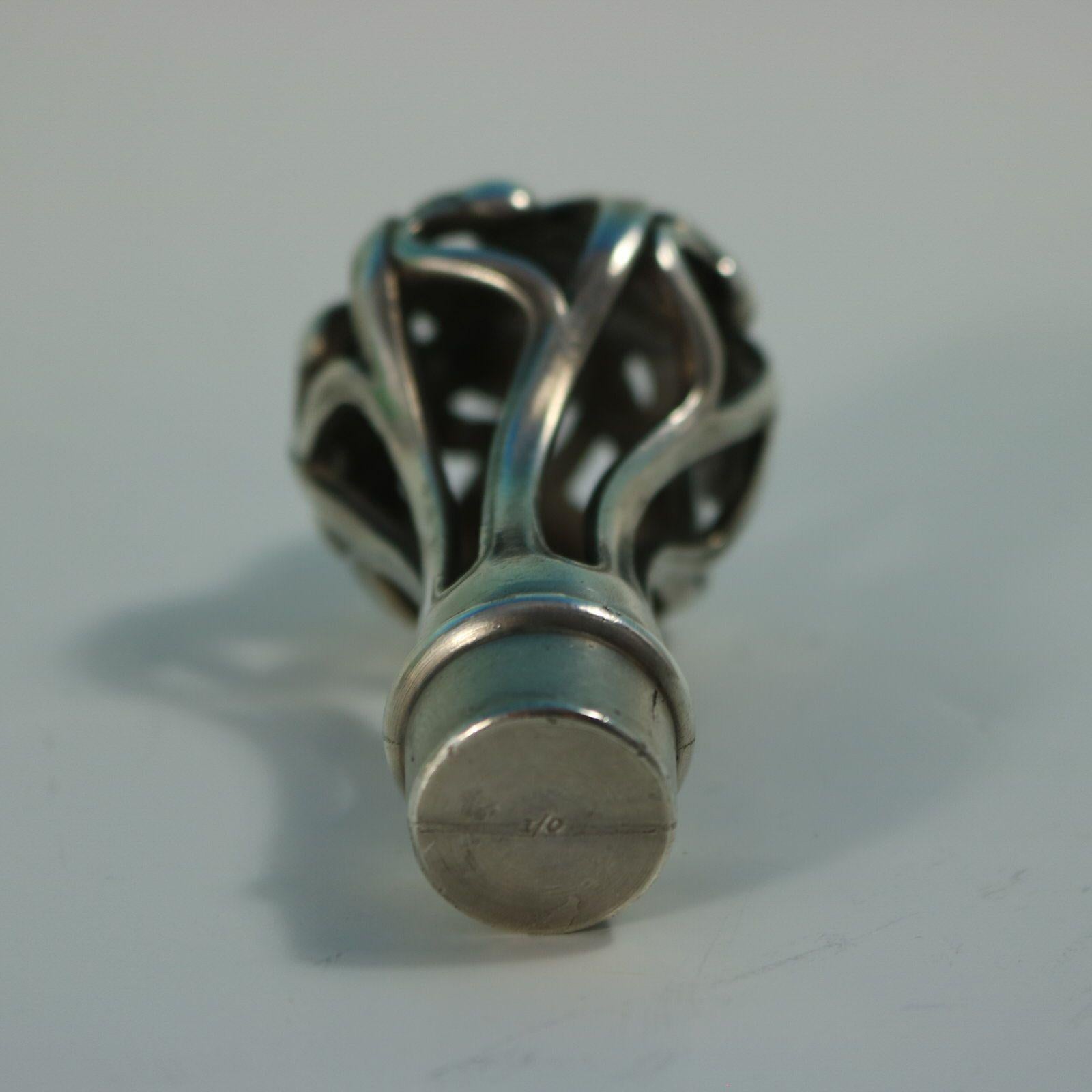 Art Nouveau WMF Claret Jug and Stopper with Green Glass Liner im Angebot 11