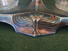 Art Nouveau WMF Double Small Cup Holder Silver Plated