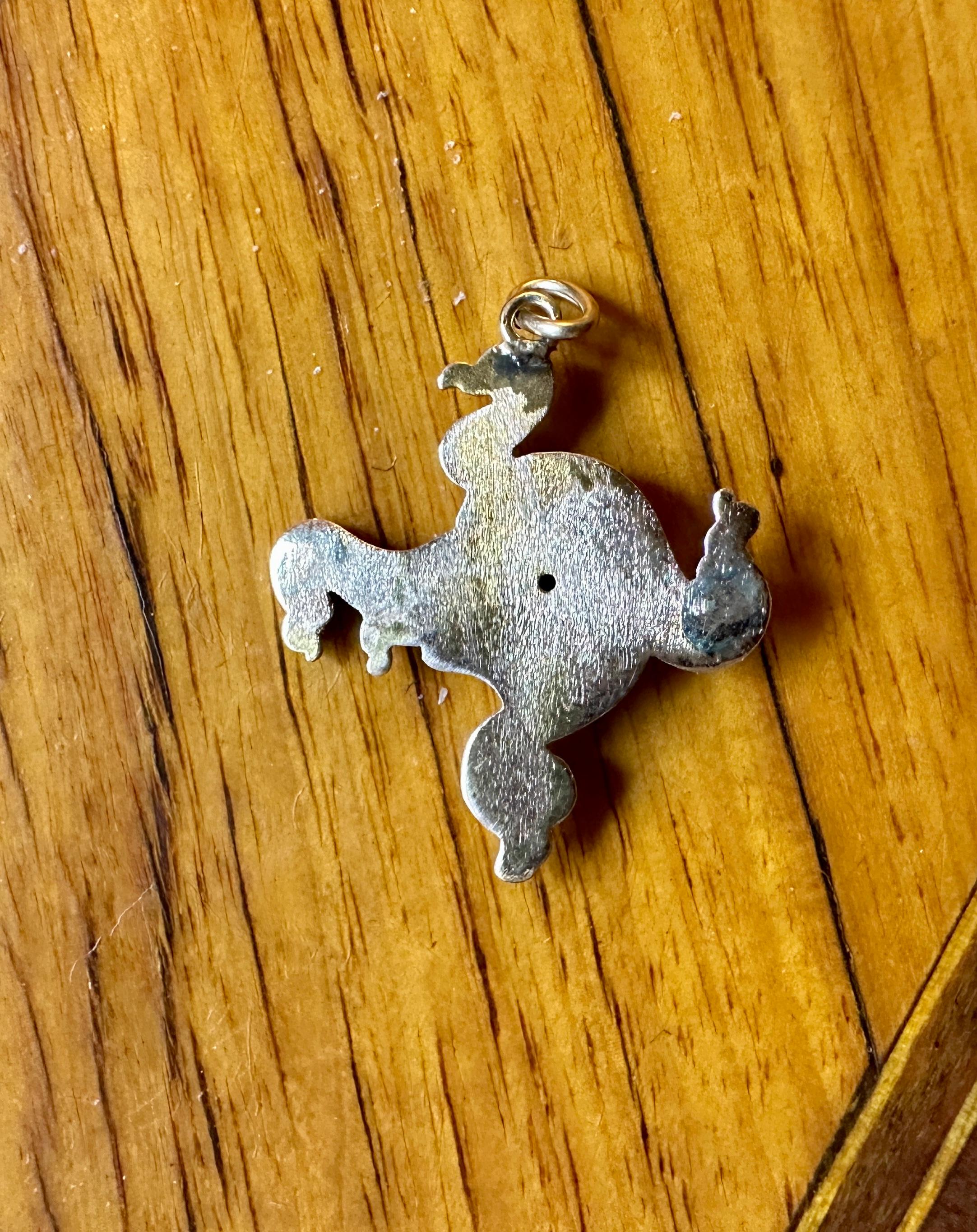 Collana con ciondolo Donna Dea Fanciulla in stile Art Nouveau - Perla d'oro Circa 1920 in vendita 4