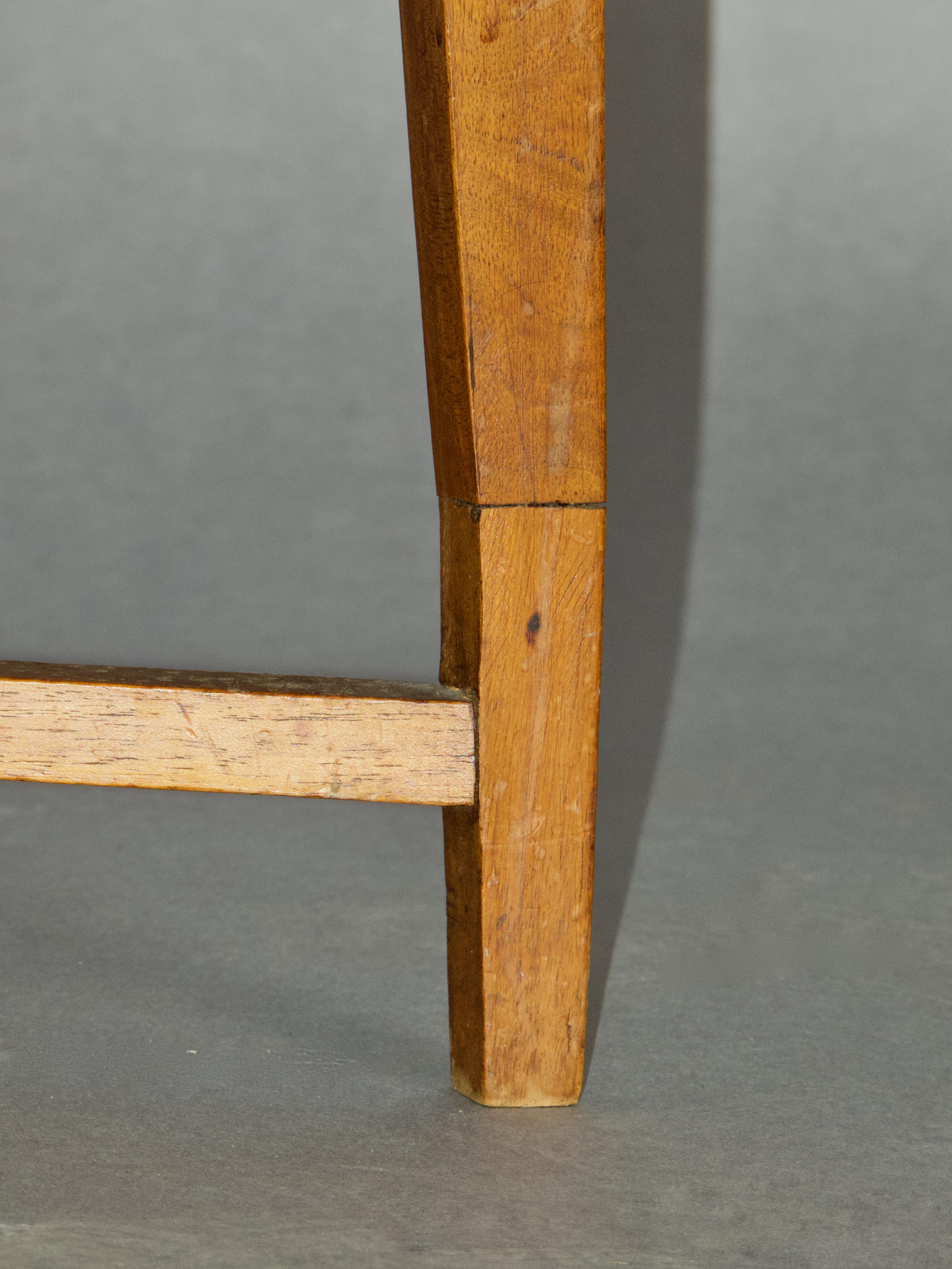 Sedia in legno e rattan in stile Art Nouveau in vendita 2