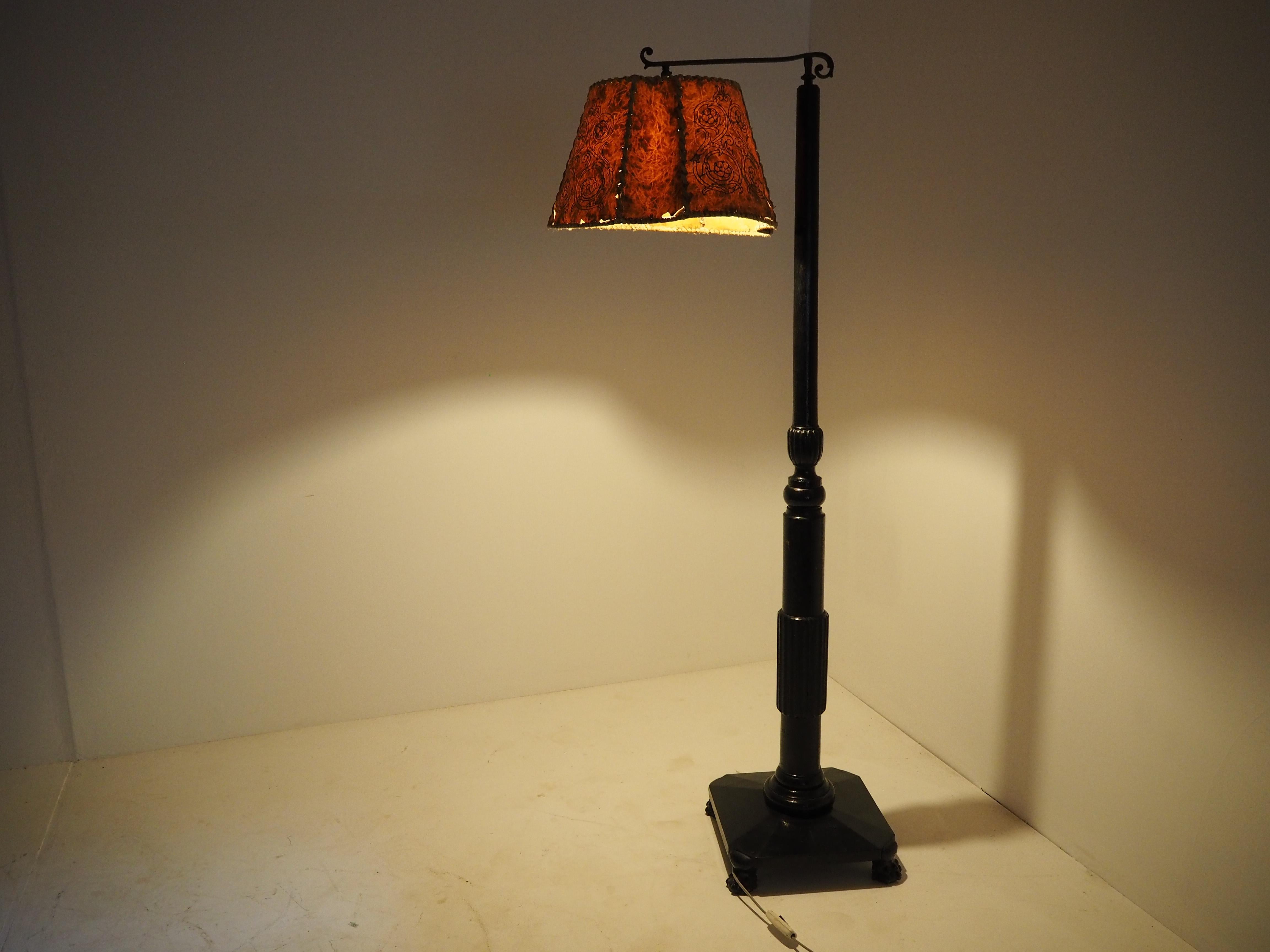 Art Nouveau Wood Floor Lamp, 1910 10