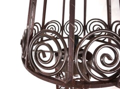 Art Nouveau wrought iron floor lamp, 1920