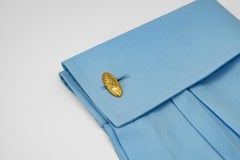 Art Nouveau Yellow Gold and Old Cut Diamond Cufflinks