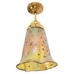 Lampe pendante Art Nouveau Jaune/Or