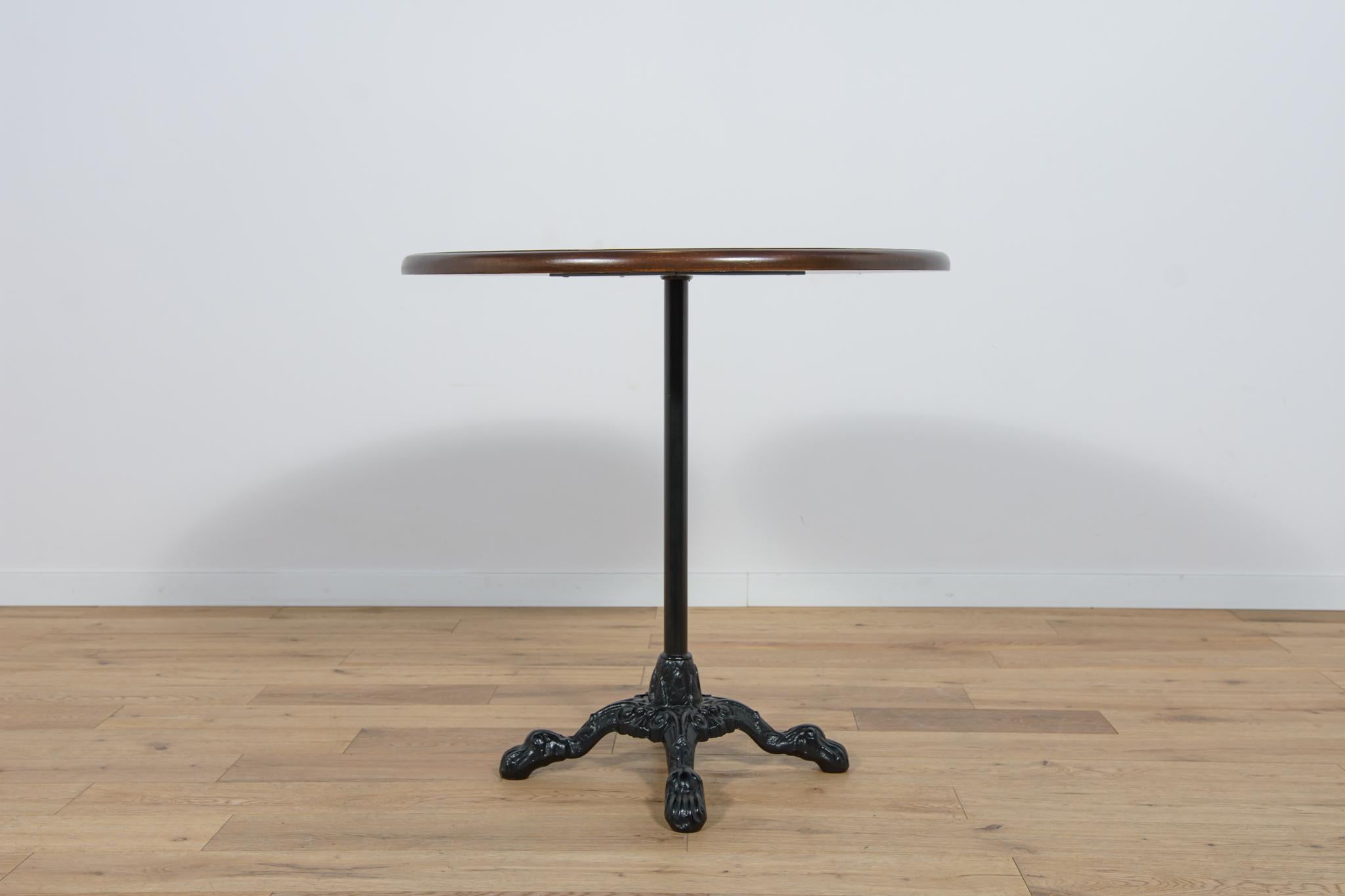 Art Nouveau Art Nouveu Cast Iron and Wood Coffee Table, 1920s For Sale