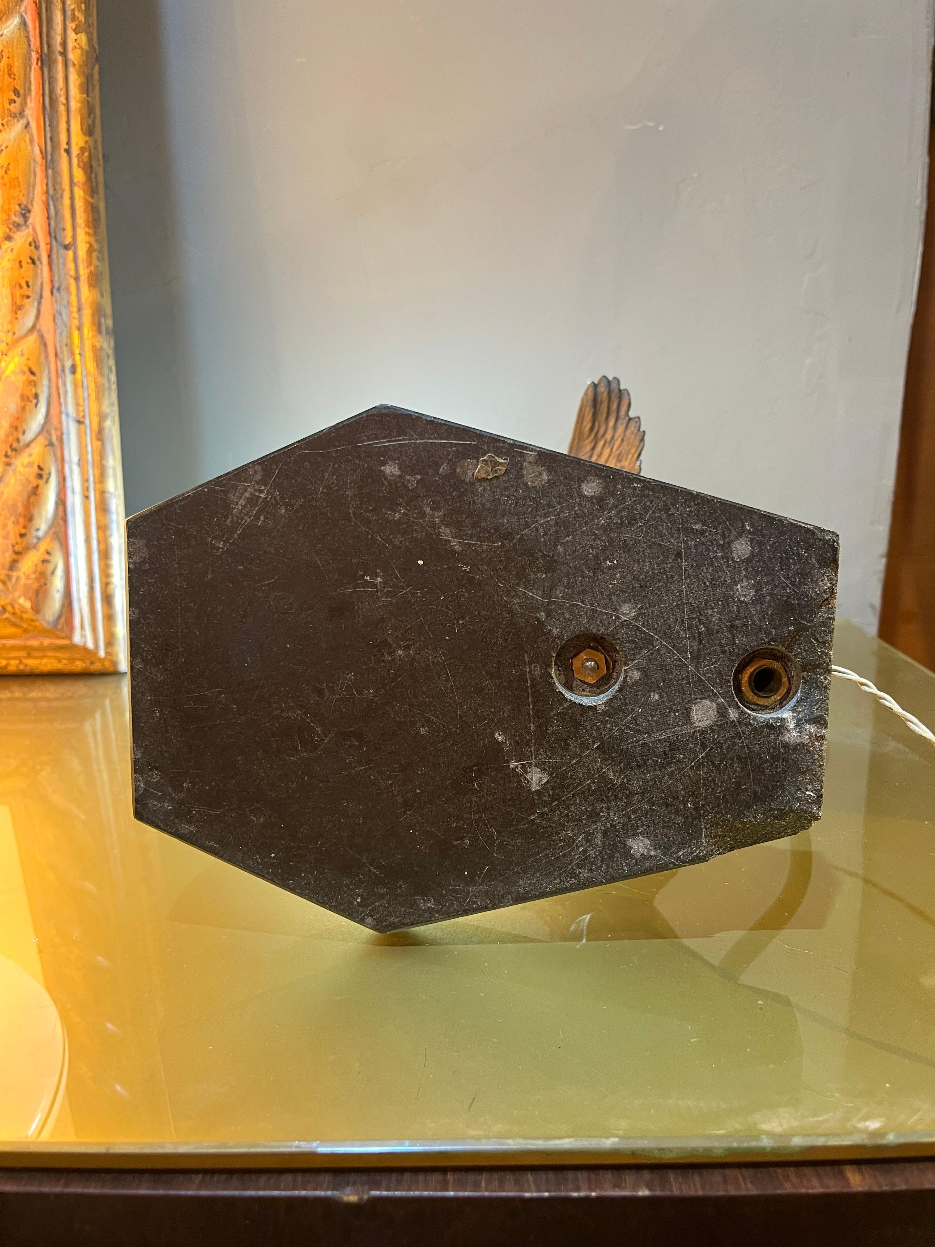 art nouveu lamp with eagle as base. Product in good condition with small wear caused by years and use. Please view the attached images carefully