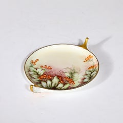 Piatto in porcellana Art Nouveau con motivo Donatello e manici dorati di Rosenthal