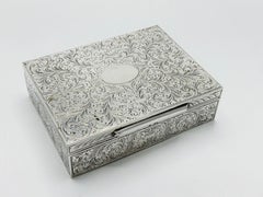 Joyero alemán de plata Art Noveade 800