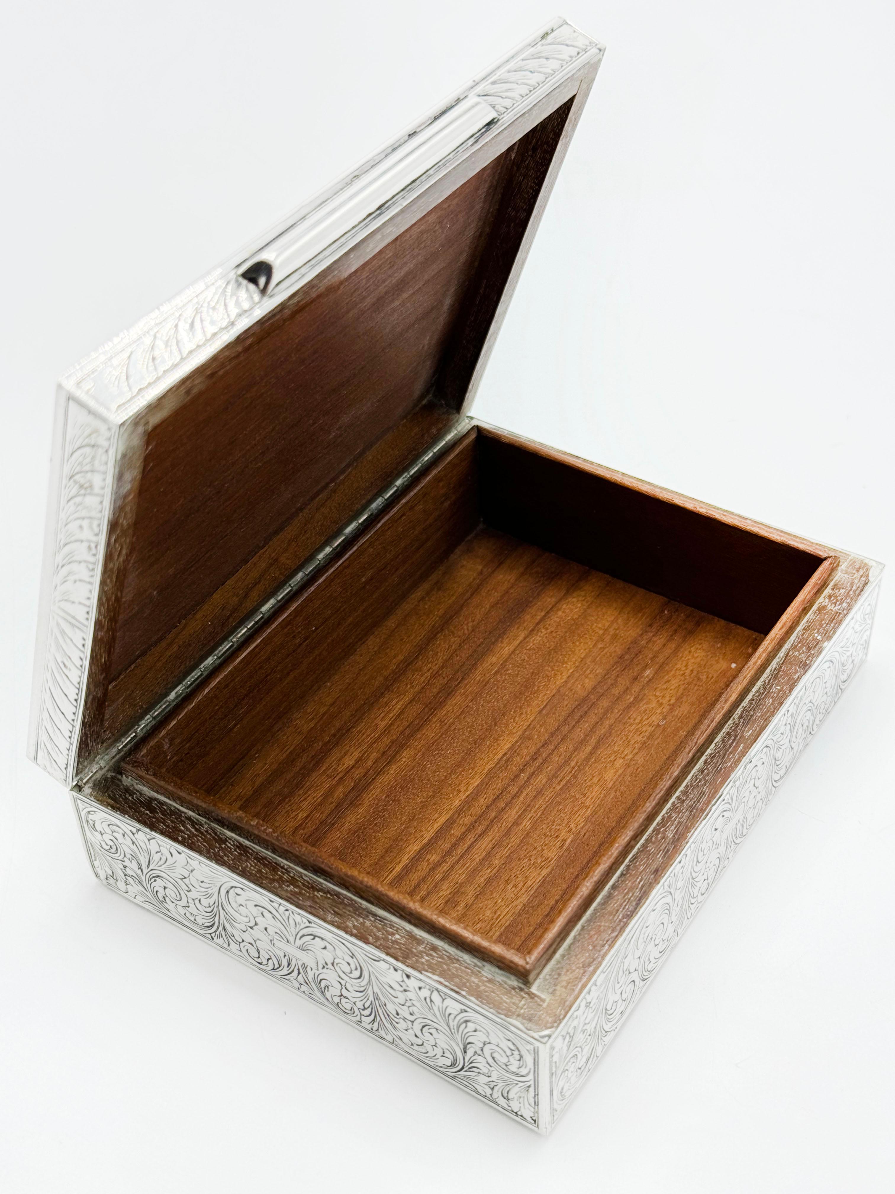 Art Noveade German Silver Jewelry Box 800 For Sale 2