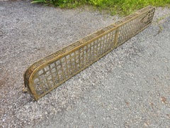 Scaffale portabagagli del treno in ottone Art Noveau C1875