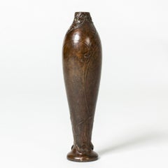 Art Noveau Bronze vase by Gerda Backlund, Sweden, ca 1900