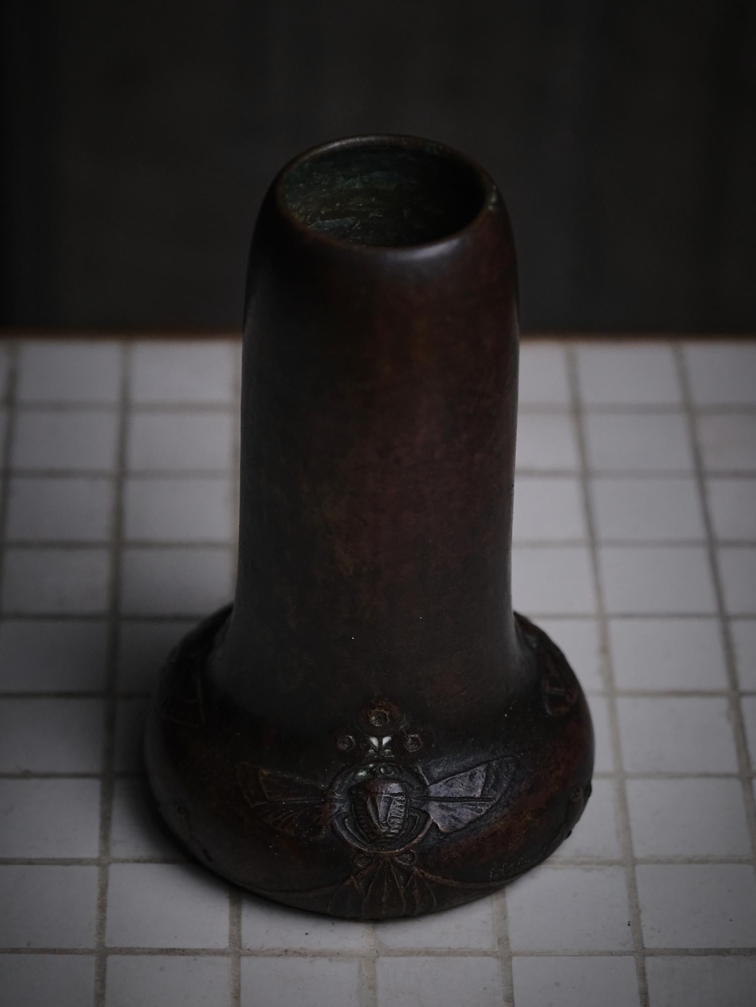 Bronzo Vaso in bronzo Art Noveau di Hugo Elmqvist, Svezia, inizio XX secolo in vendita