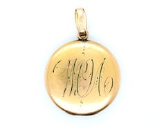 Art Noveau Cameo Locket Pendant Necklace Vintage Antique Original 1910's