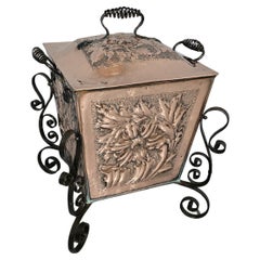 Art Noveau Copper Bin