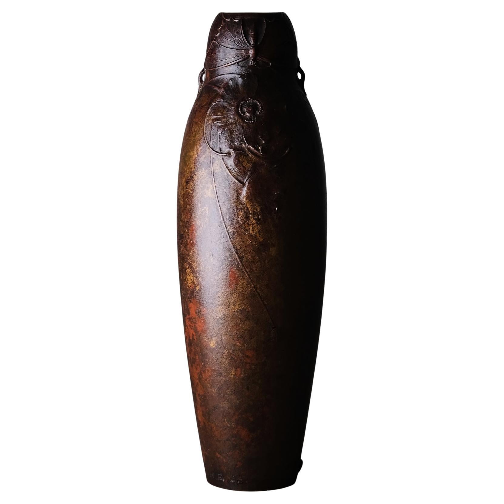 Pied de lampe Art Noveau par Hugo Elmqvist, Suède, années 1920