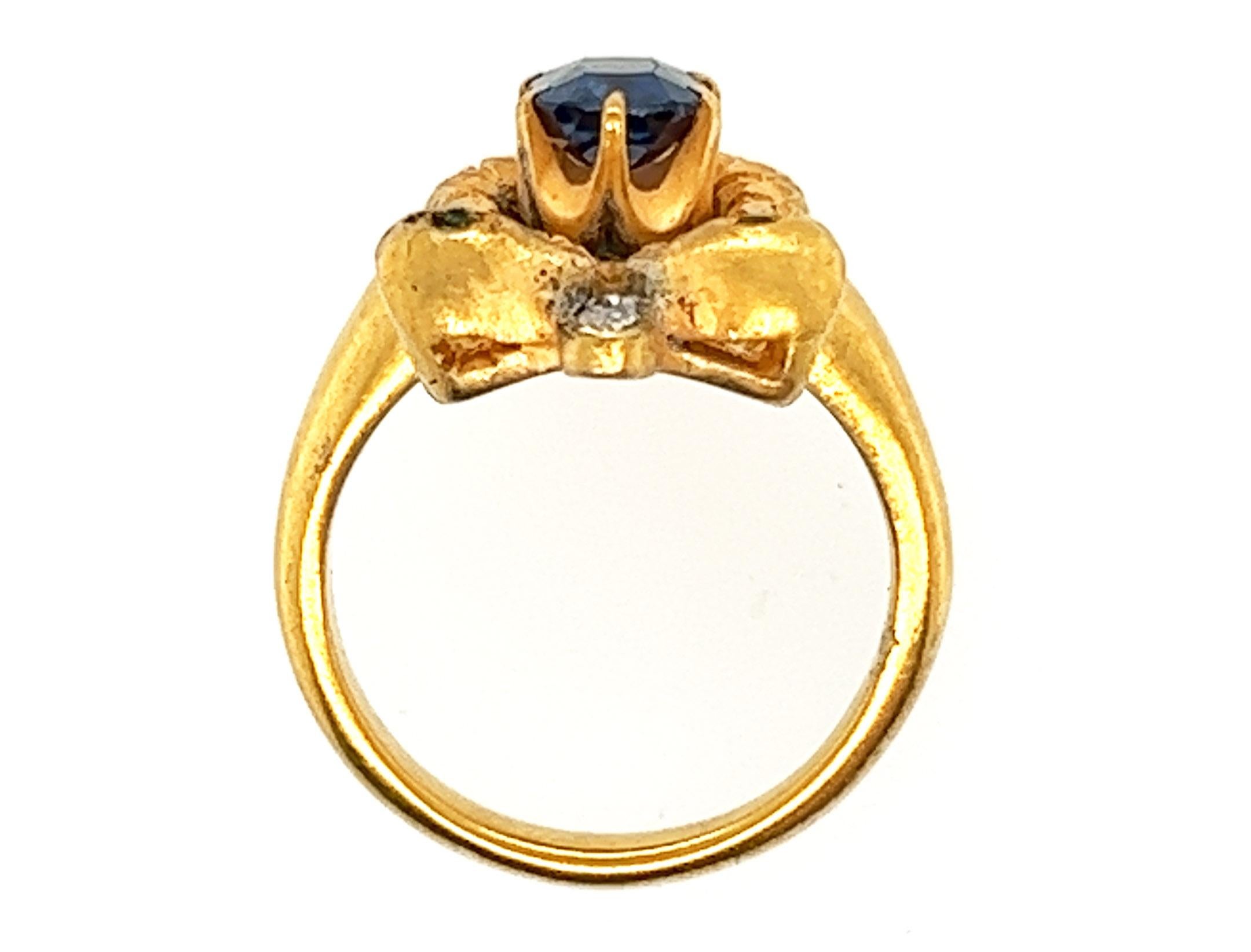 Discover the Allure of the 1890's with our Art Nouveau GIA No Heat Sapphire Snake Ring. This 1ct Cushion Cut Gem Set in 18K Gold Delivers Elegance and History in One Stunning Piece


Rare Piece Showcases a GIA Certified Unheated, Natural 1ct Cushion