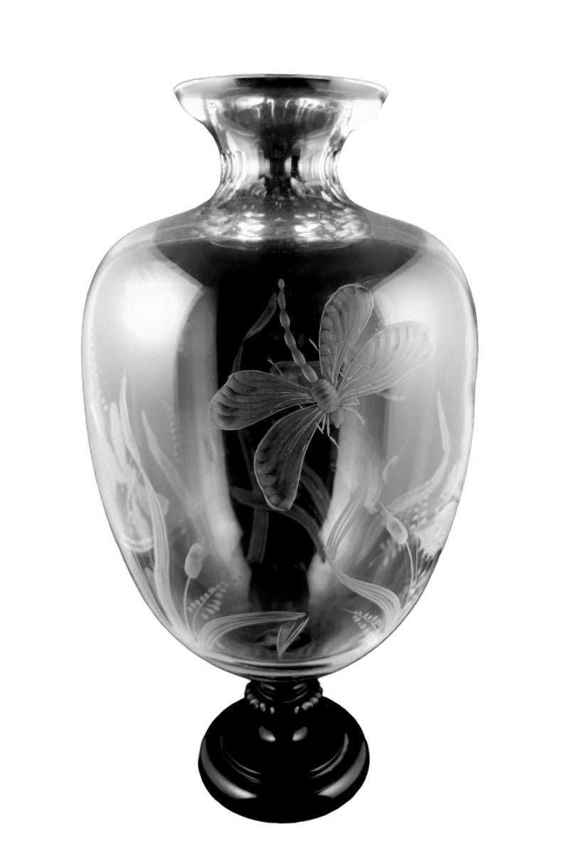 big crystal vase