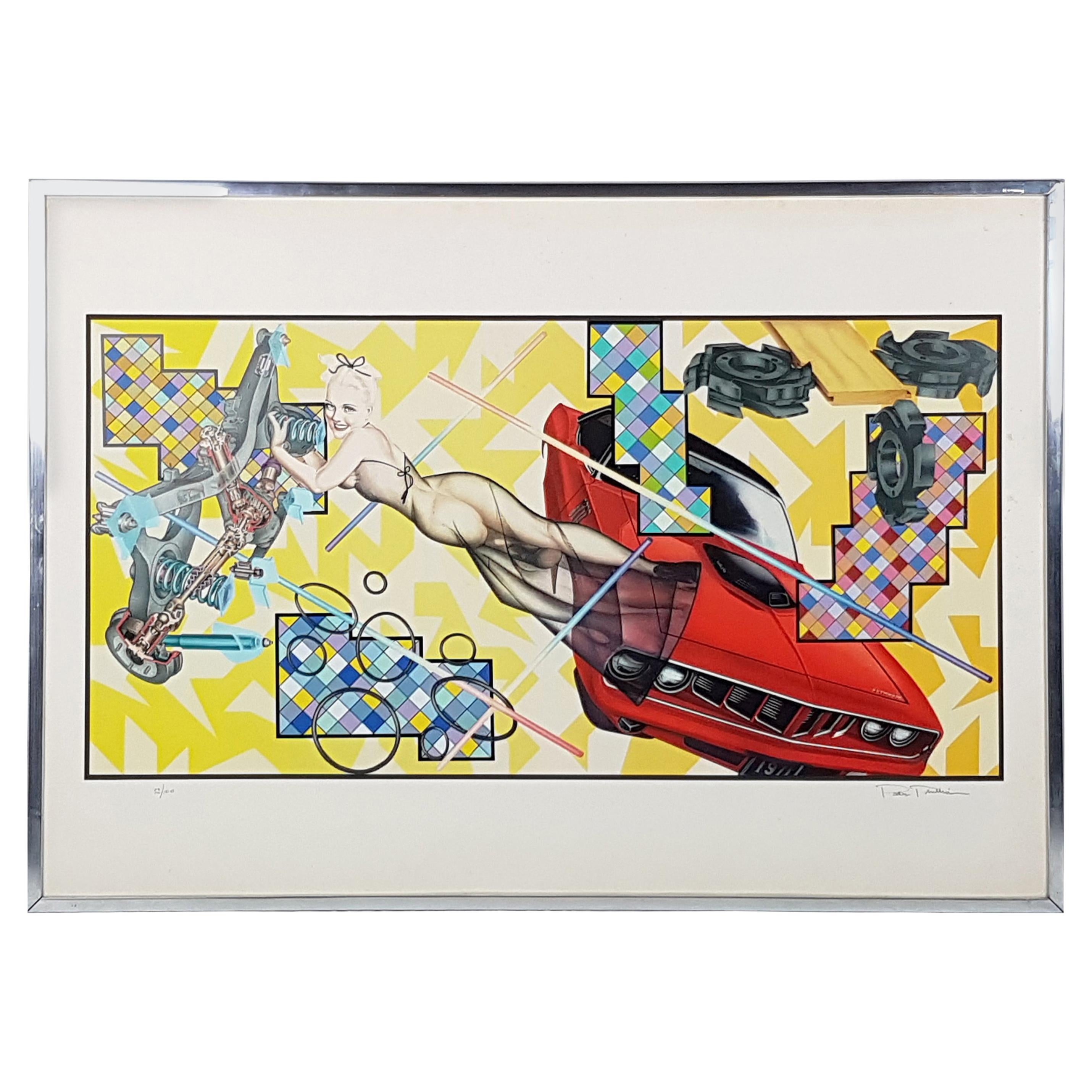 Art O Matic Cidacutie Multiple Poster by Peter Phillips, Jabik & Colophon, 1972 For Sale
