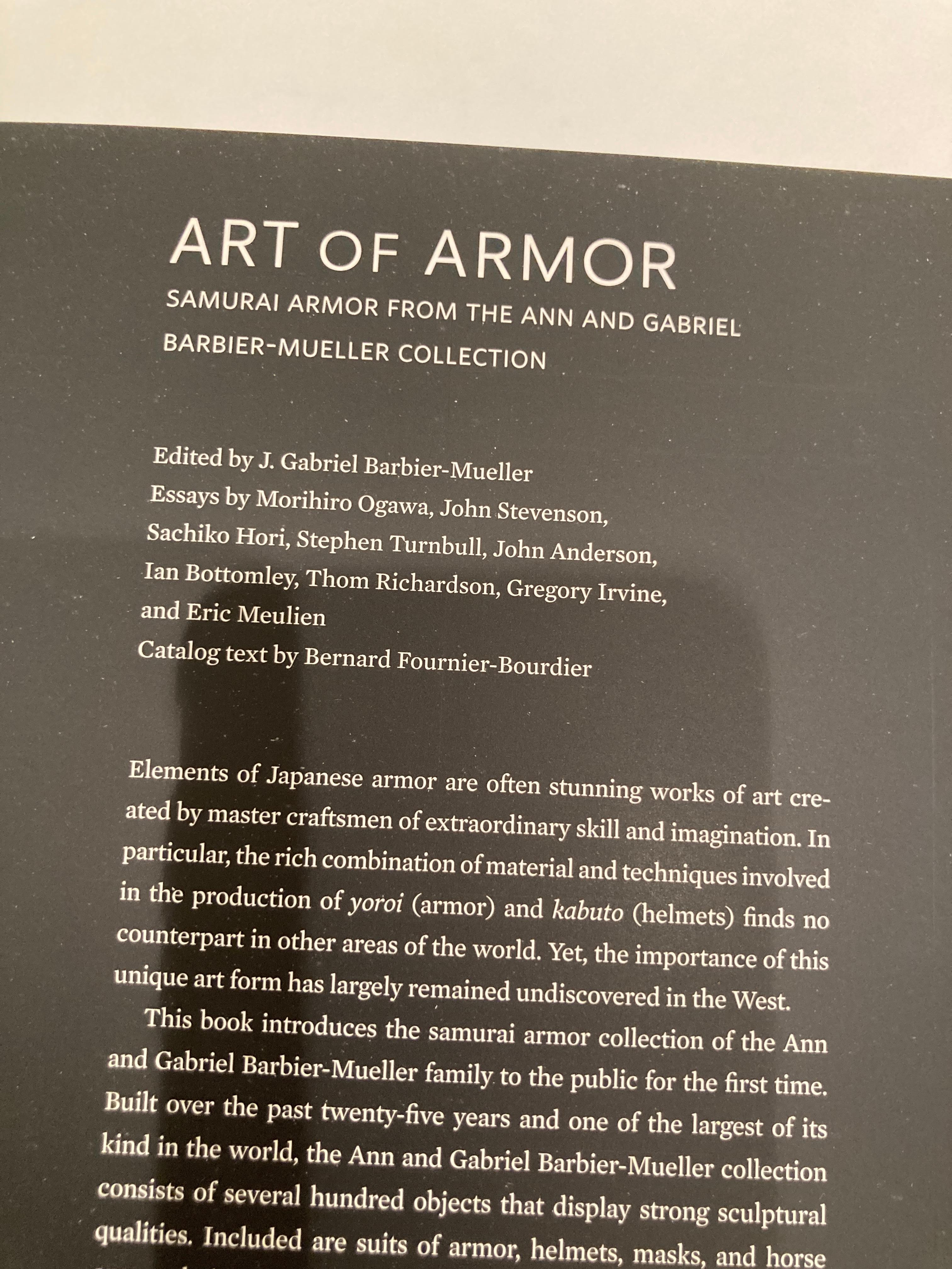 Art of Armor Samurai-Armor aus der Ann Gabriel Barbier Mueller Kollektion, Buch 5