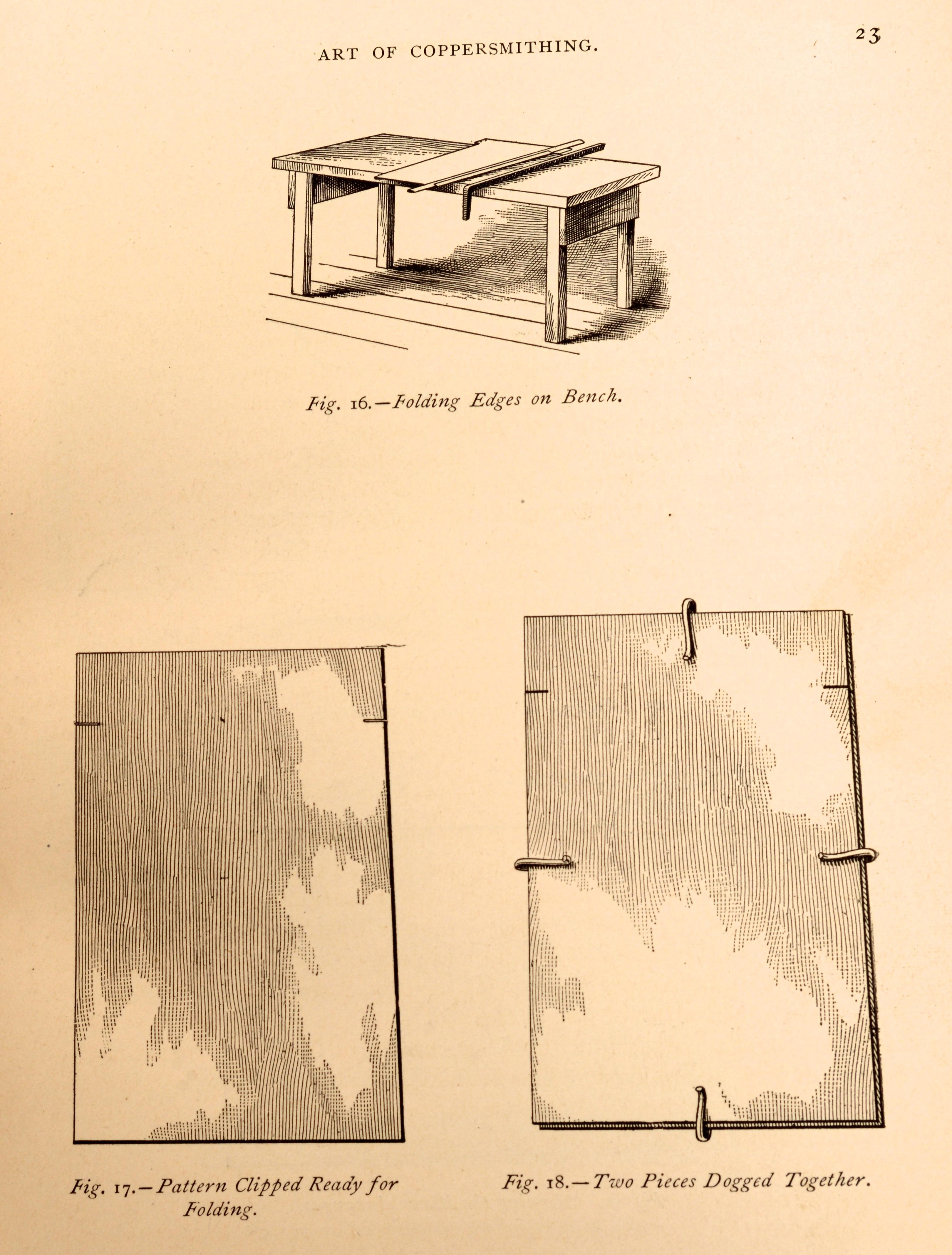 Papier Art of Coppersmithing A Practical Treatise de John Fuller, 1894, 1ère édition en vente