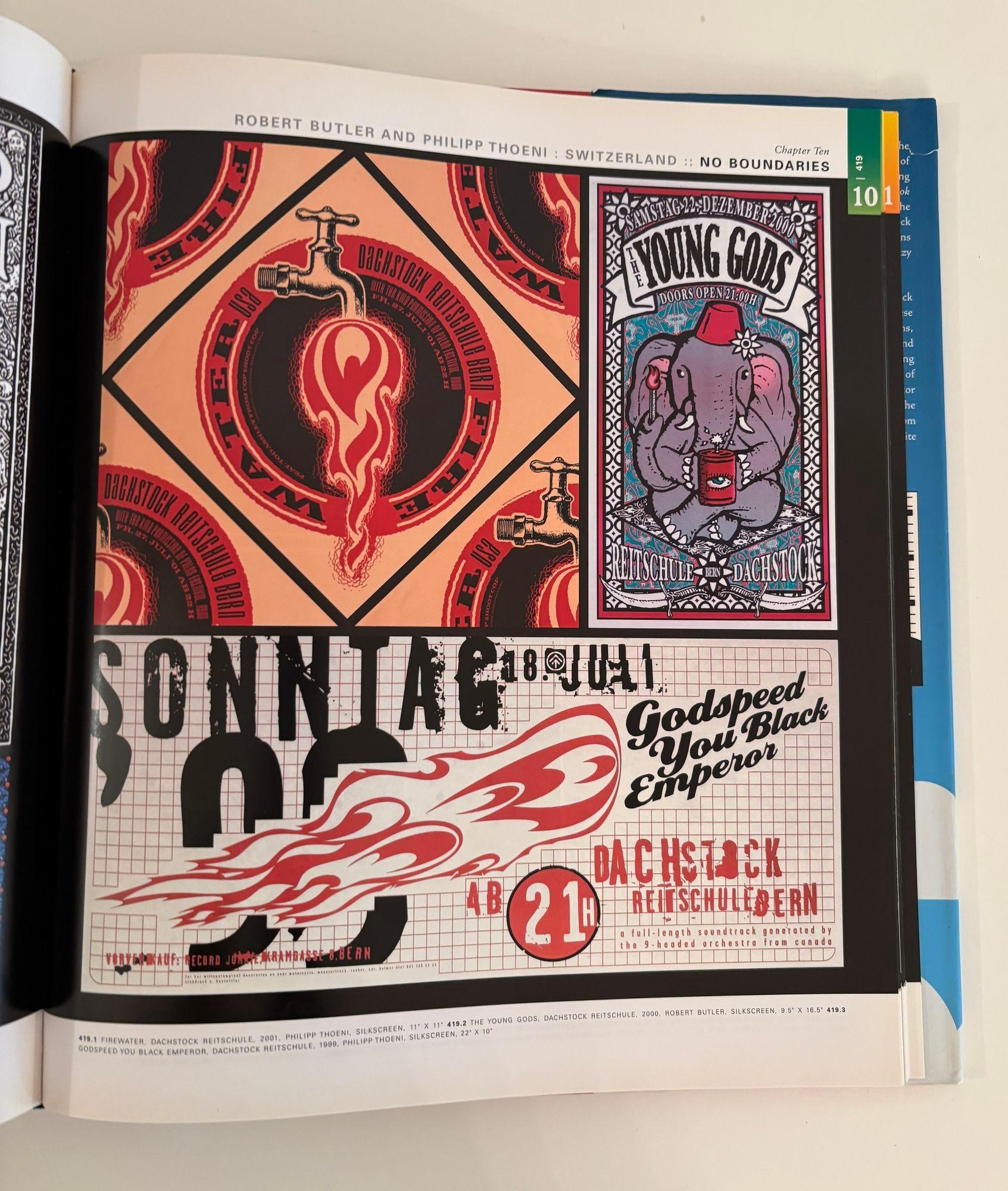 Art of Modern Rock The Poster Explosion Hardcover by Paul Grushkin & Dennis King For Sale 9