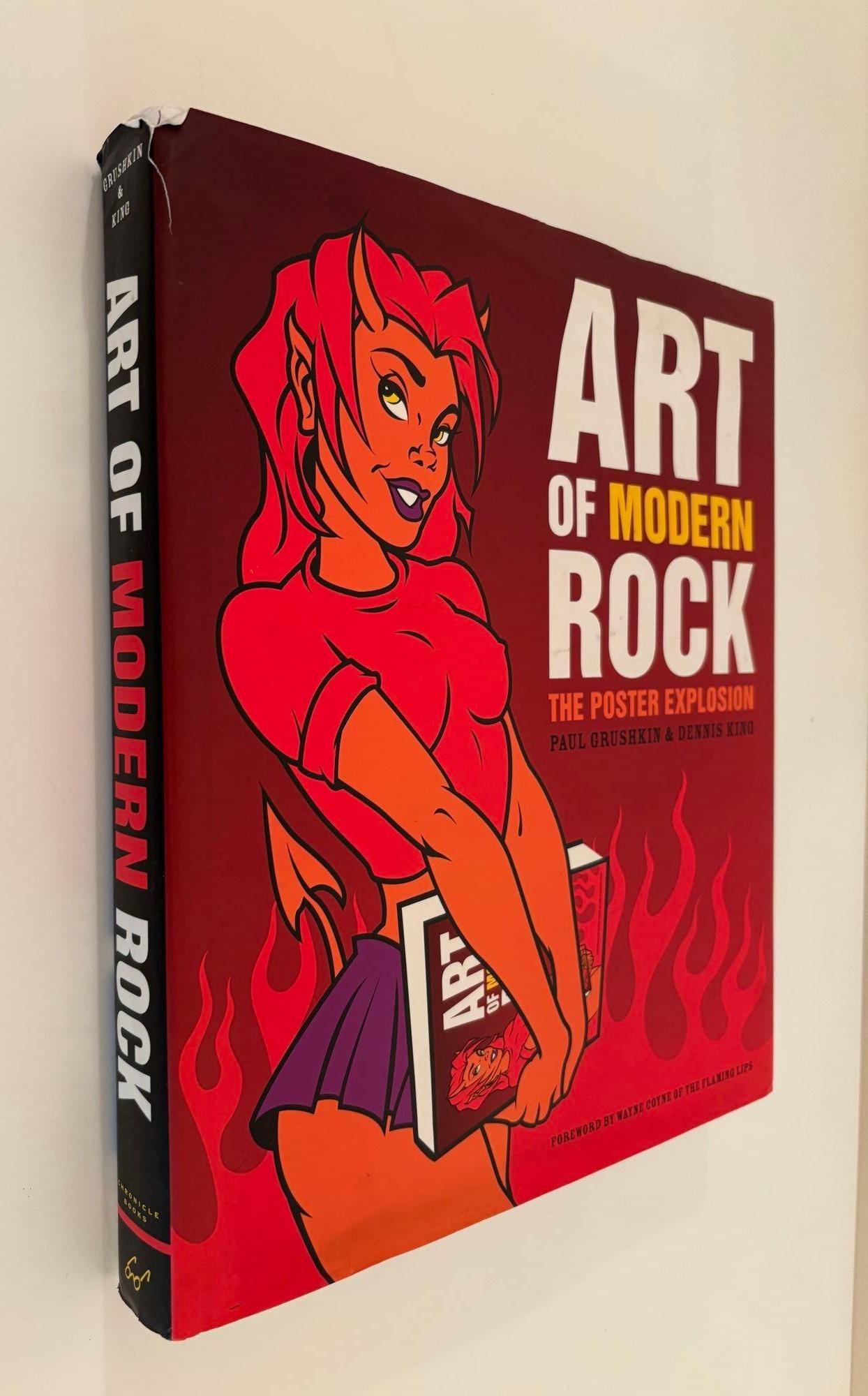 Expressionist Art of Modern Rock The Poster Explosion Hardcover by Paul Grushkin & Dennis King For Sale
