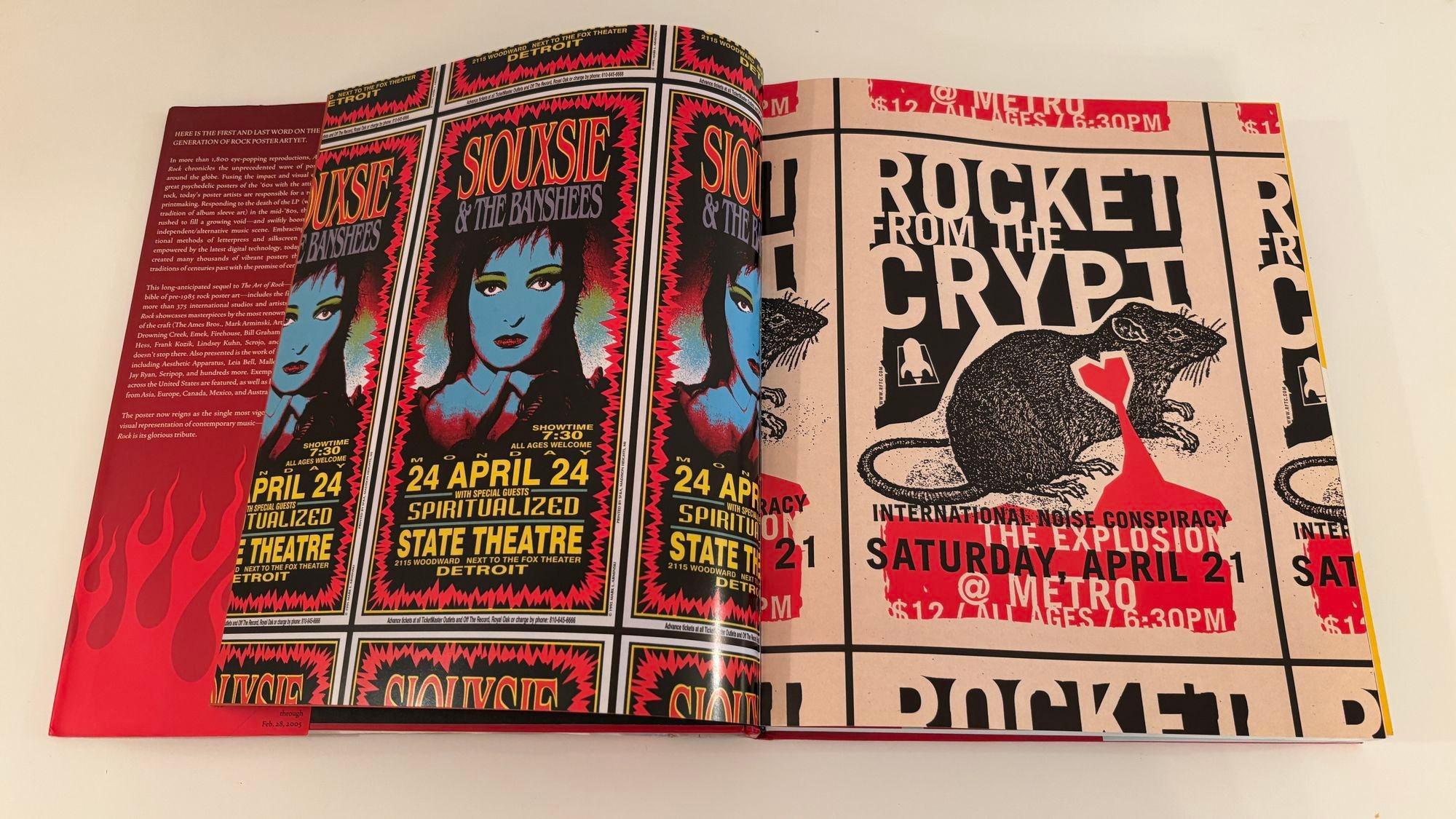 Art of Modern Rock The Poster Explosion Hardcover by Paul Grushkin & Dennis King For Sale 1