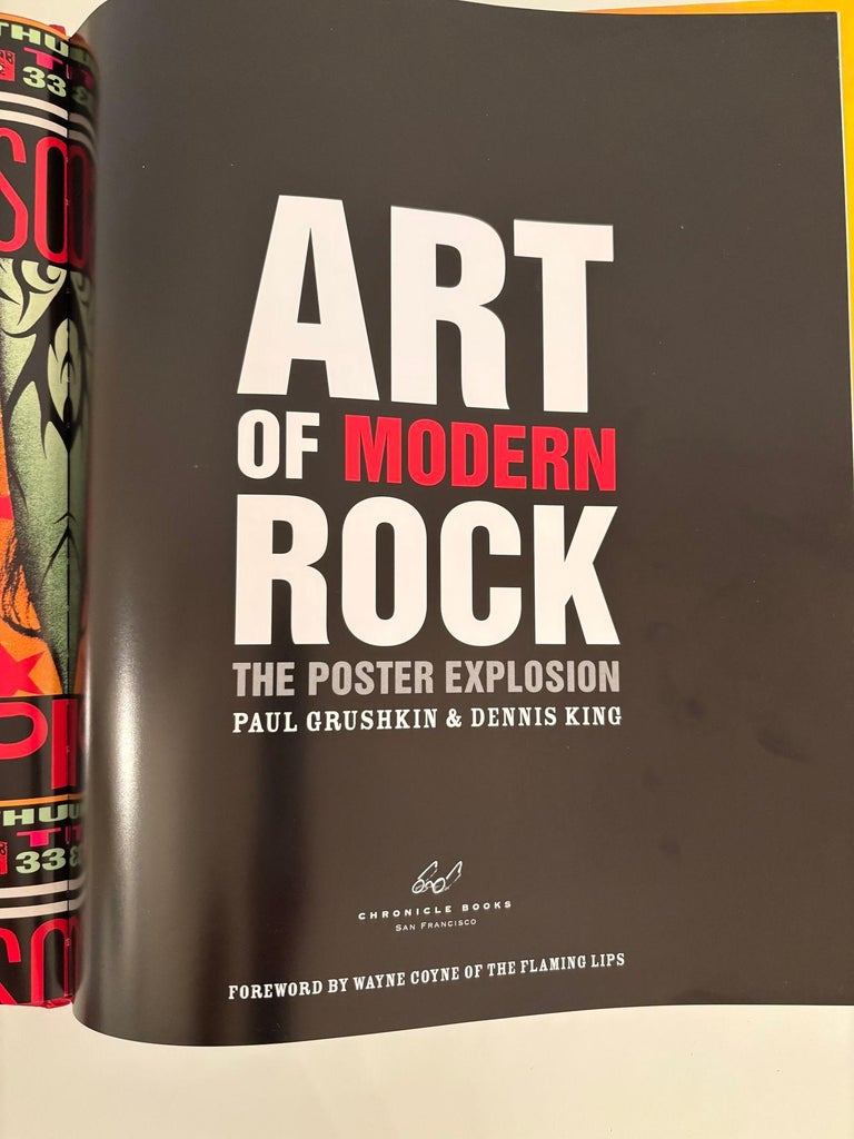 Art of Modern Rock The Poster Explosion Hardcover by Paul Grushkin