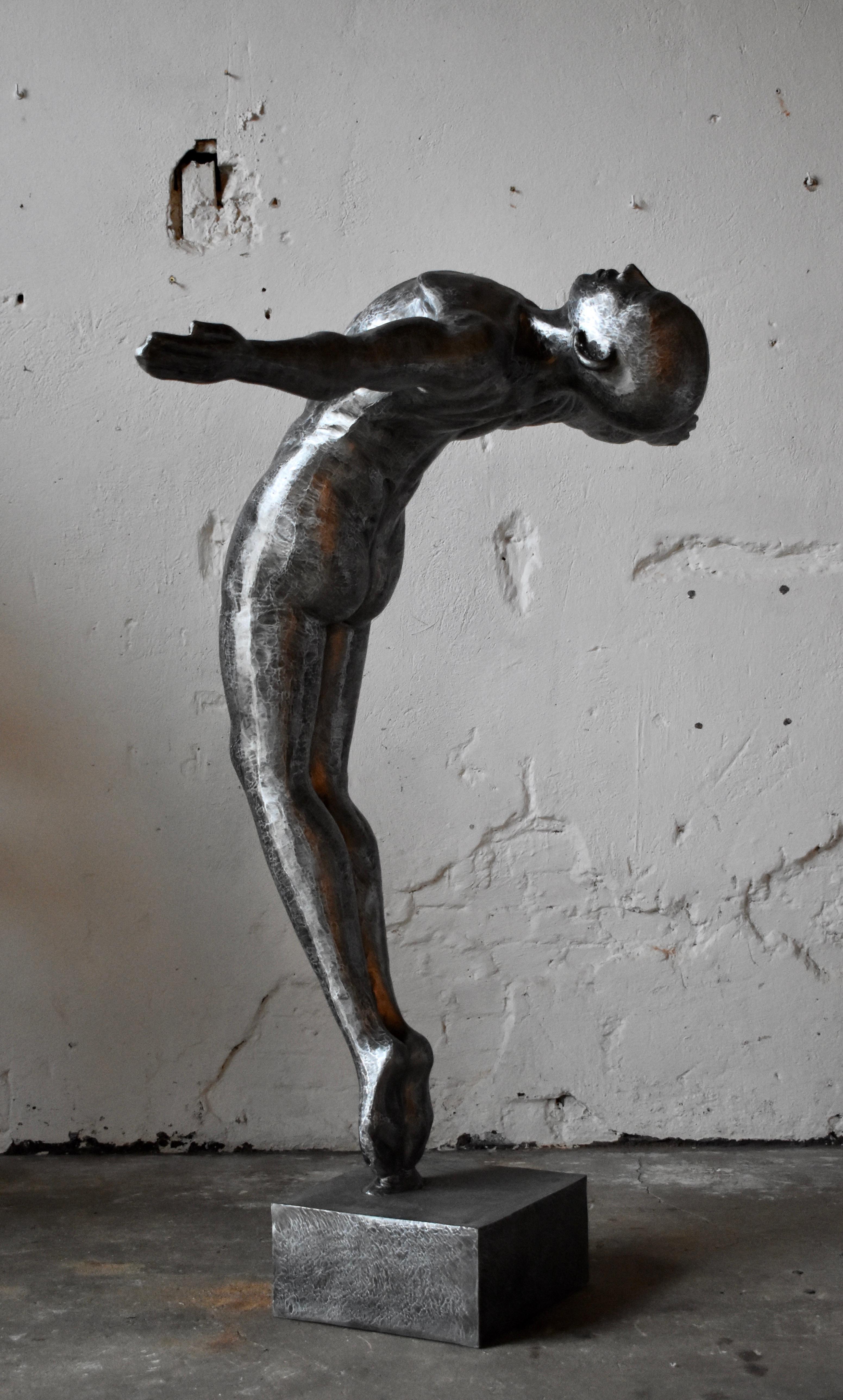 French Art People Gallery Paris, Sculpture in Aluminum For Sale