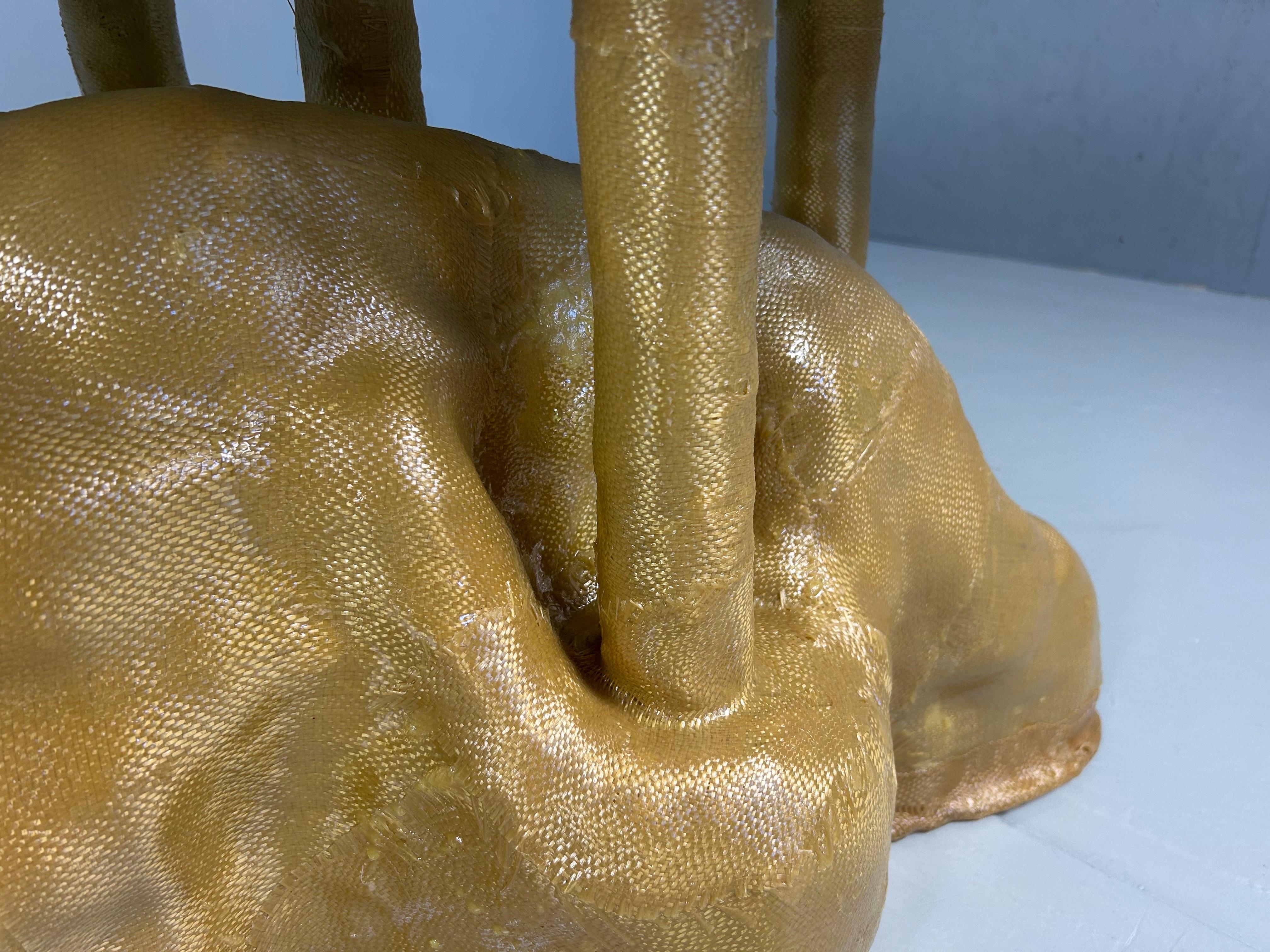 Pieza de arte Mesa de centro Kevlar y hormigón en venta 2