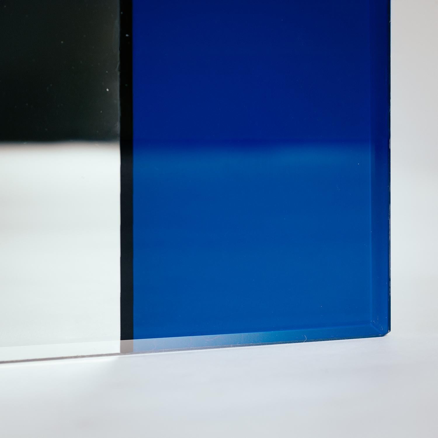 Vetro Specchio da parete quadrato Art Piet Mondriaan di Rimadesio  Italia, anni '80 in vendita