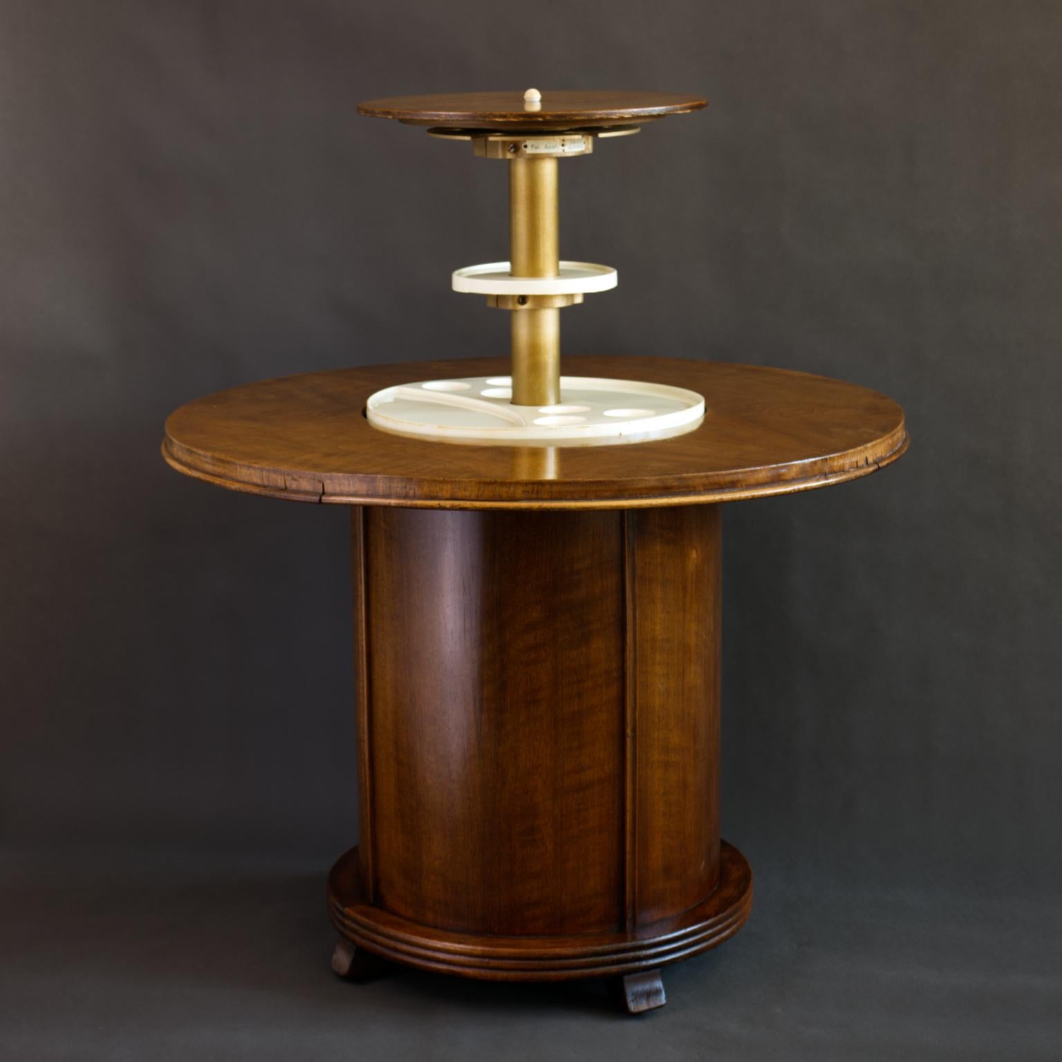 Art Deco Pop Up Cocktail Bar Table, 1930s In Good Condition In Lucenec, SK