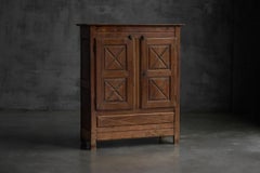 Art Populaire Alpine Cabinet, France, 19th Century