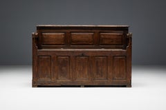 Art Populaire Chest Bench, France, 17th Century