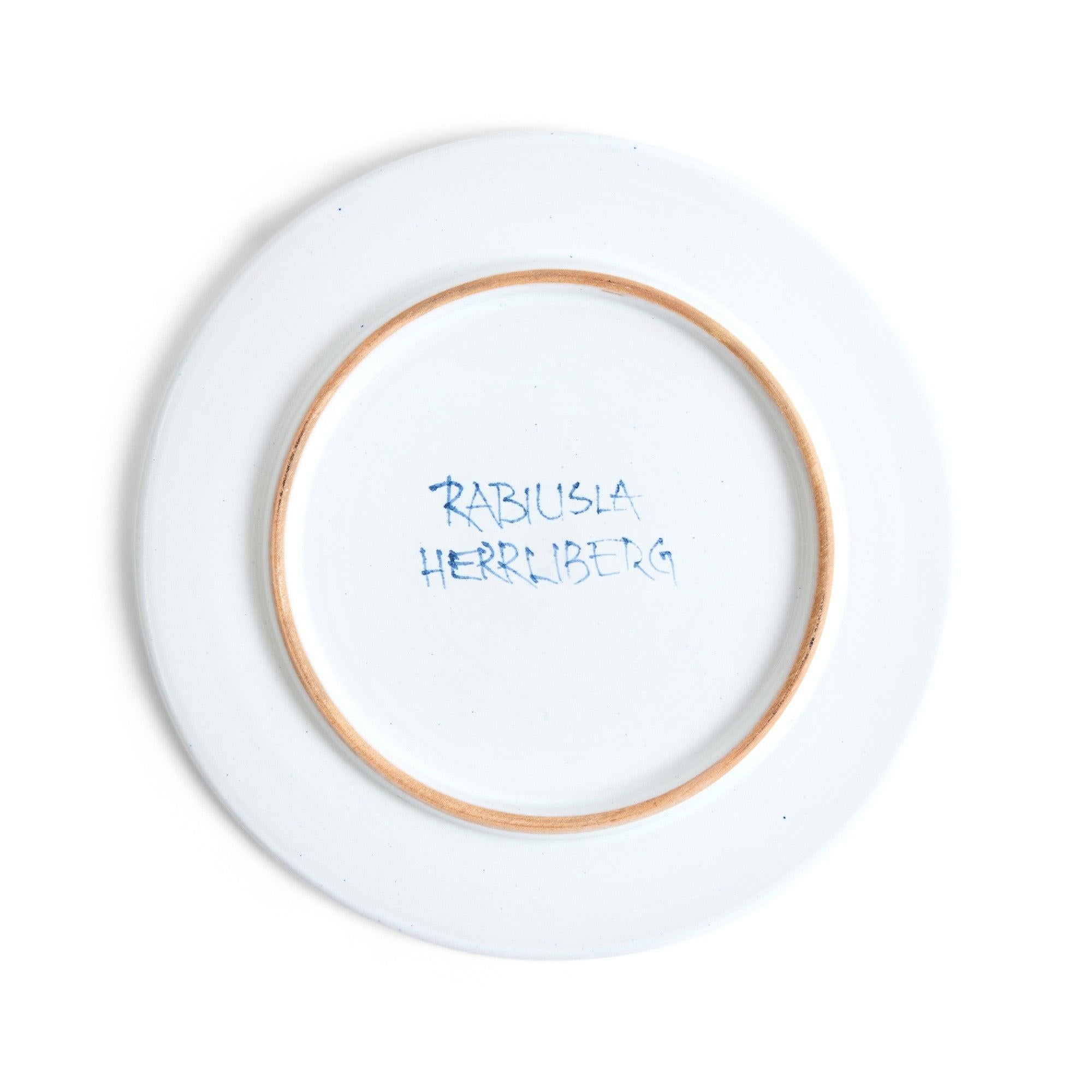 Assiette en poterie d'art de Rubiusla Herrliberg Excellent état - En vente à Sagaponack, NY