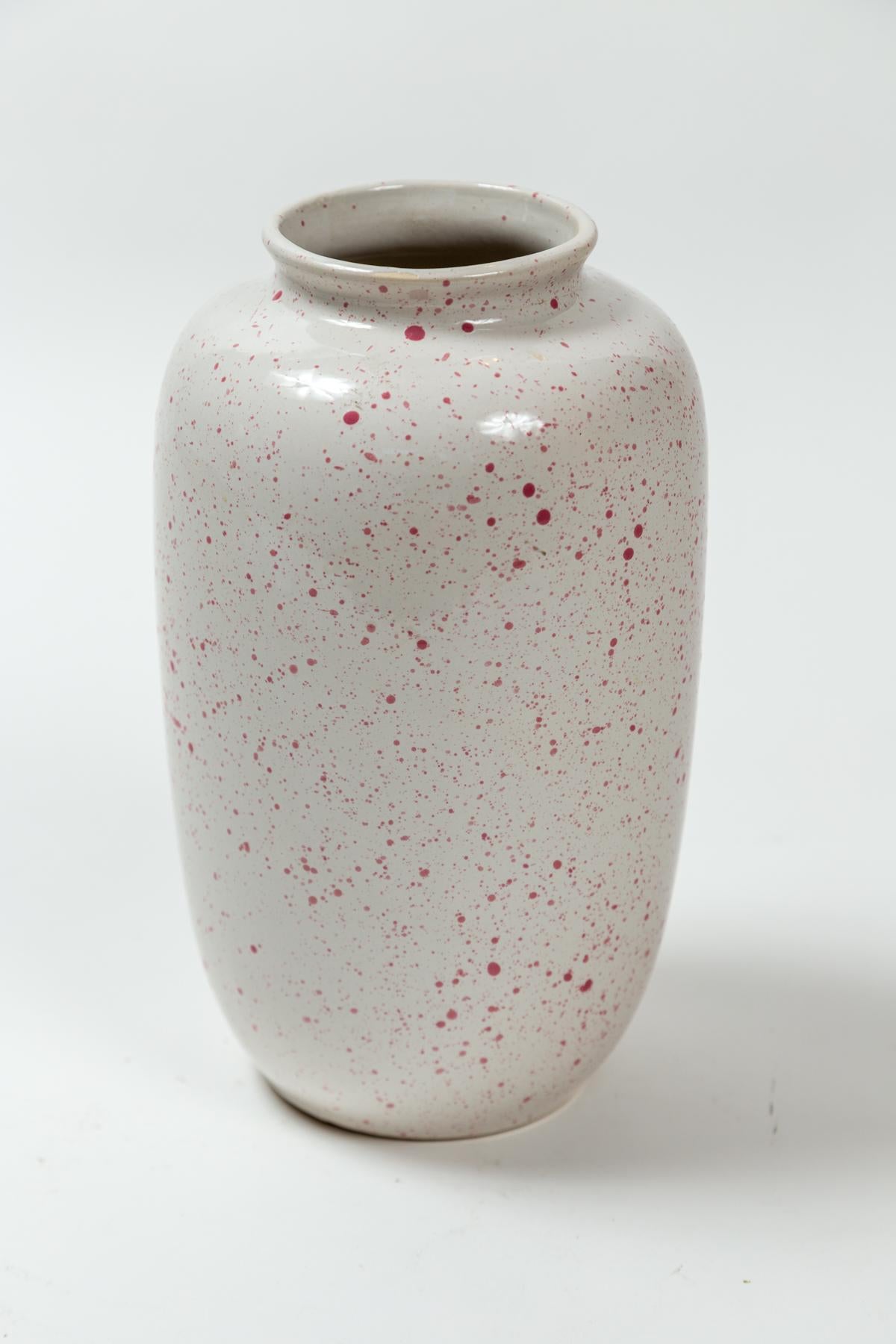 Spatterware-Vase aus Kunstkeramik von Sheila Fournier, England, 20. Jahrhundert (Englisch) im Angebot
