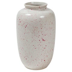 Vase en poterie d'art Spatterware par Sheila Fournier, Angleterre, 20e siècle