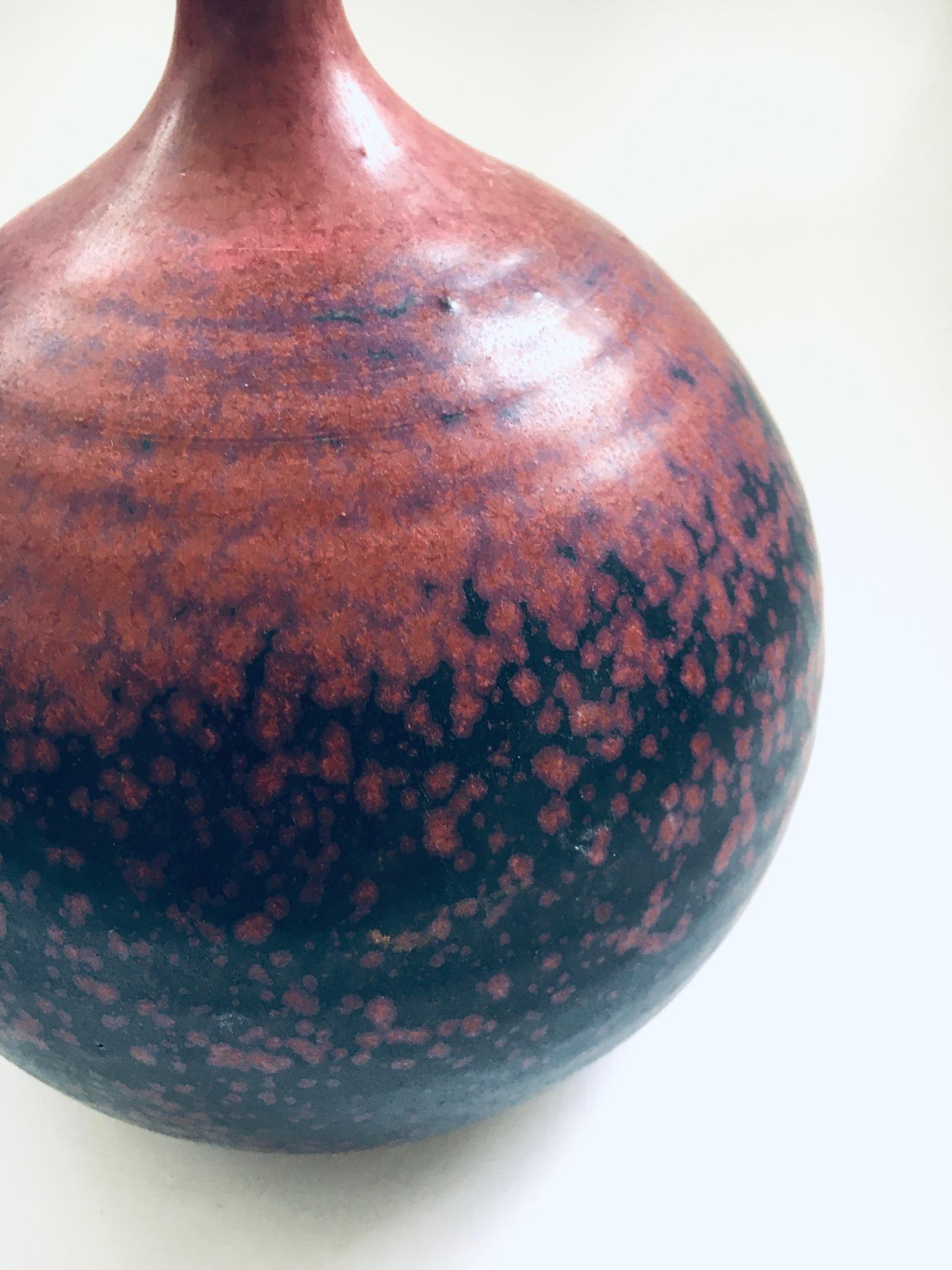 Art Pottery Studio Spout Vase by Gubbels Helden, Netherlands 1970's For Sale 2