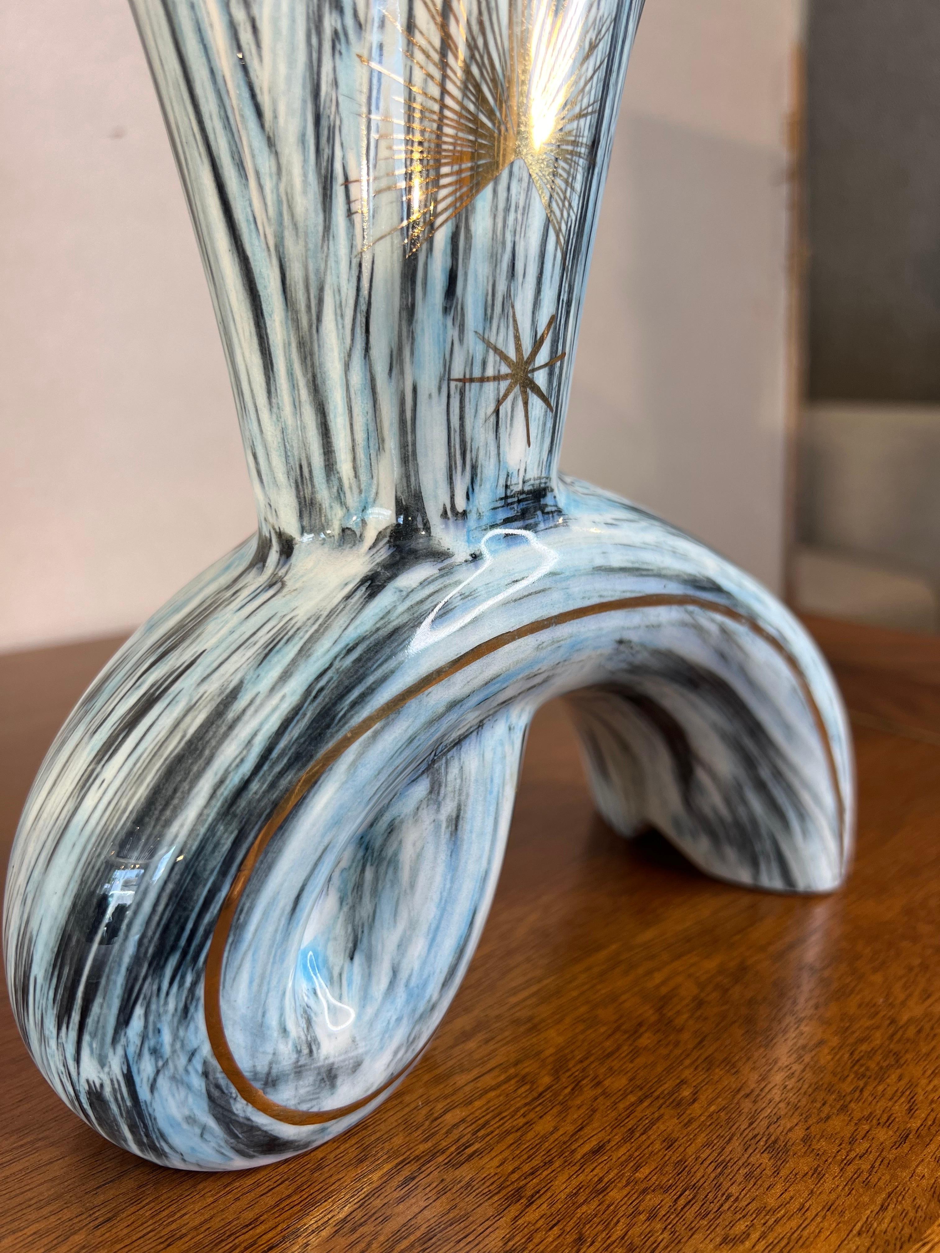 Fin du 20e siècle Vase en poterie d'art de Loza Fina, années 1970 en vente