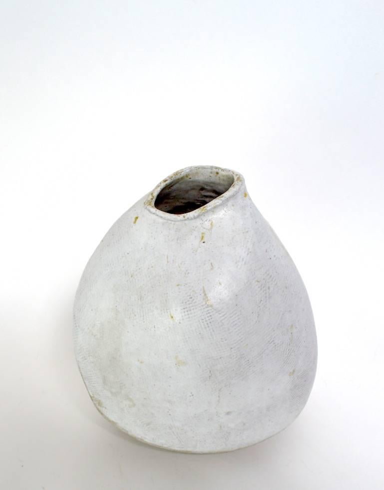 Mid-Century Modern Art Pottery Vase by Noted Potter Frances Simches
