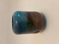 Art Pottery Vase with Iridescent Glaze