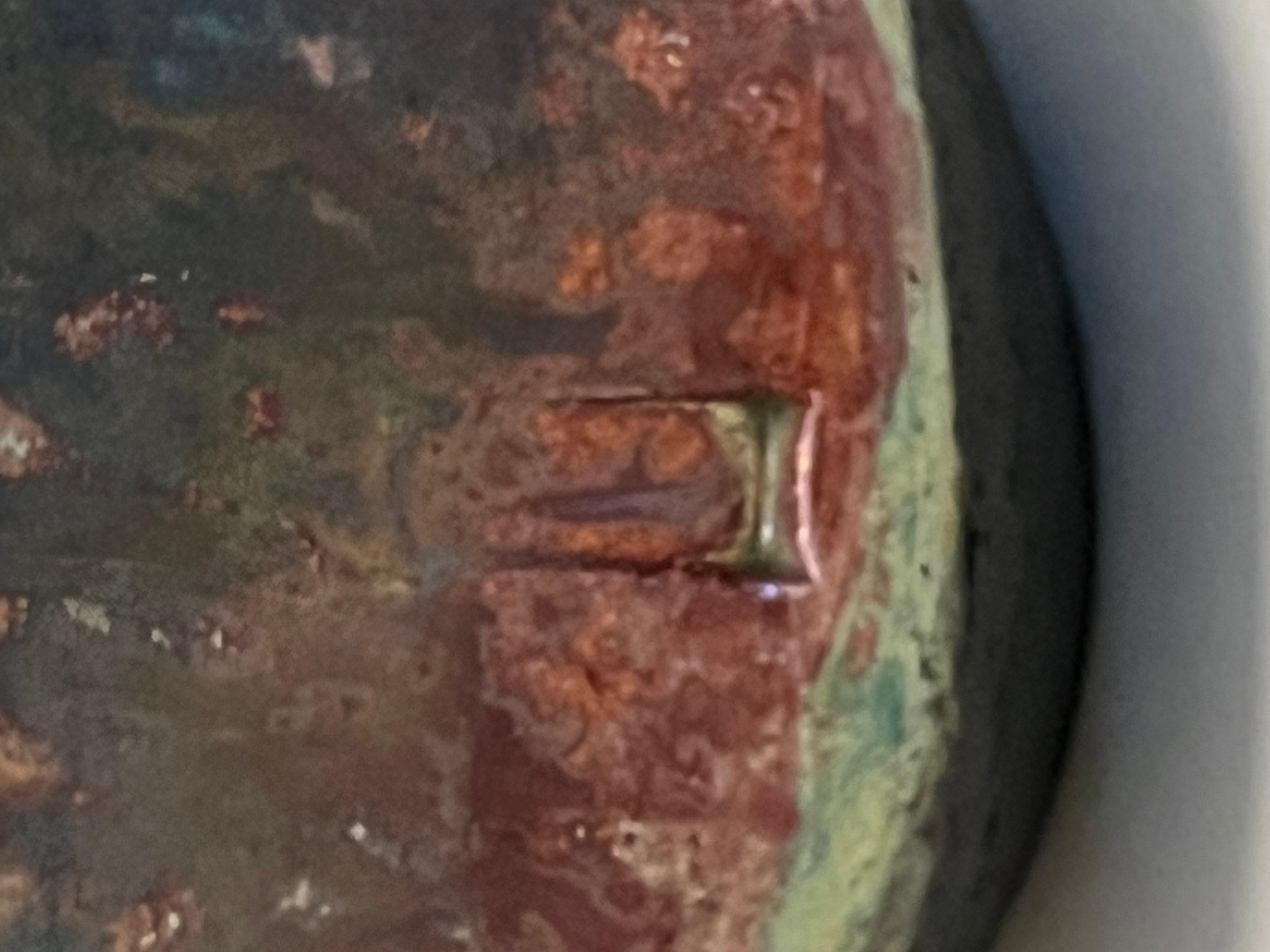 Lustro Vaso in ceramica artistica con smalto iridescente in vendita