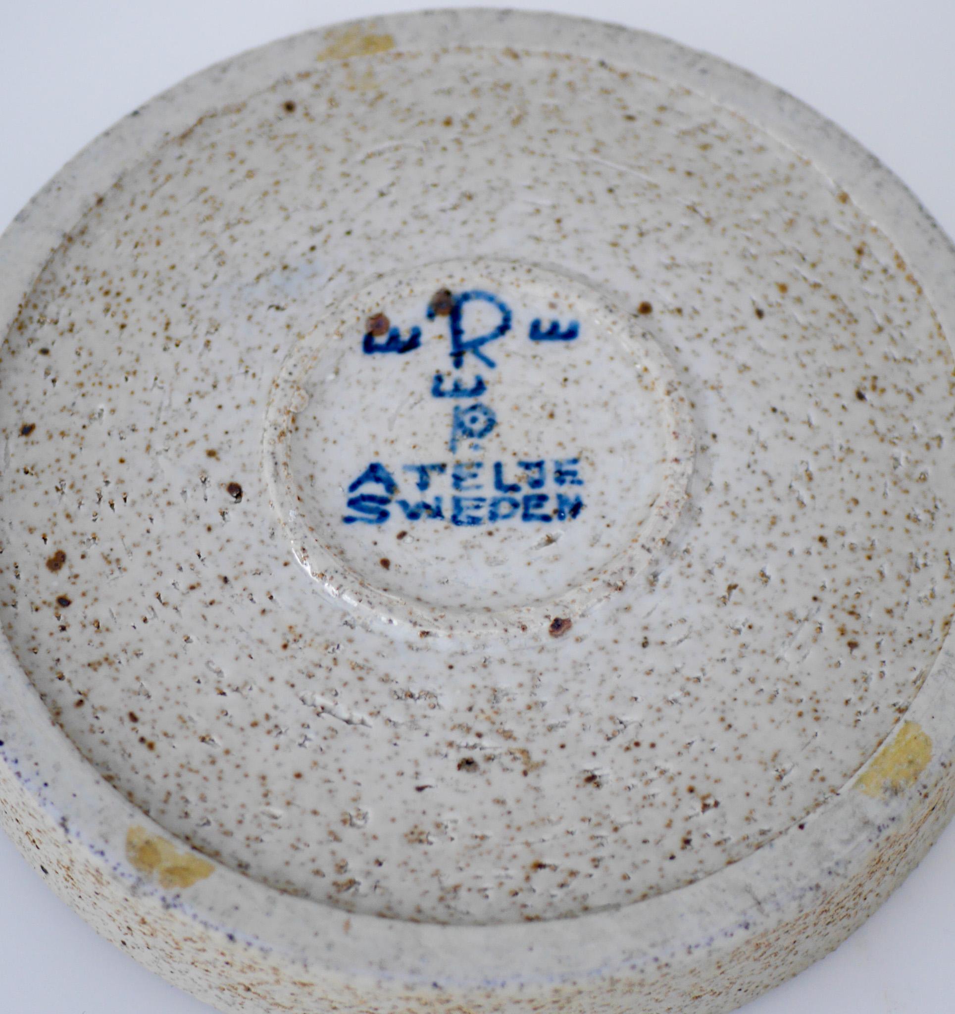 Vide-Poche o plato de cerámica artística de Inger Persson para Rörstrand, Suecia en venta 3