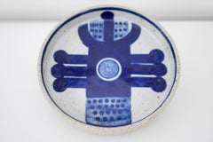Art pottery Vide-Poche or plate by Inger Persson for Rörstrand, Sweden