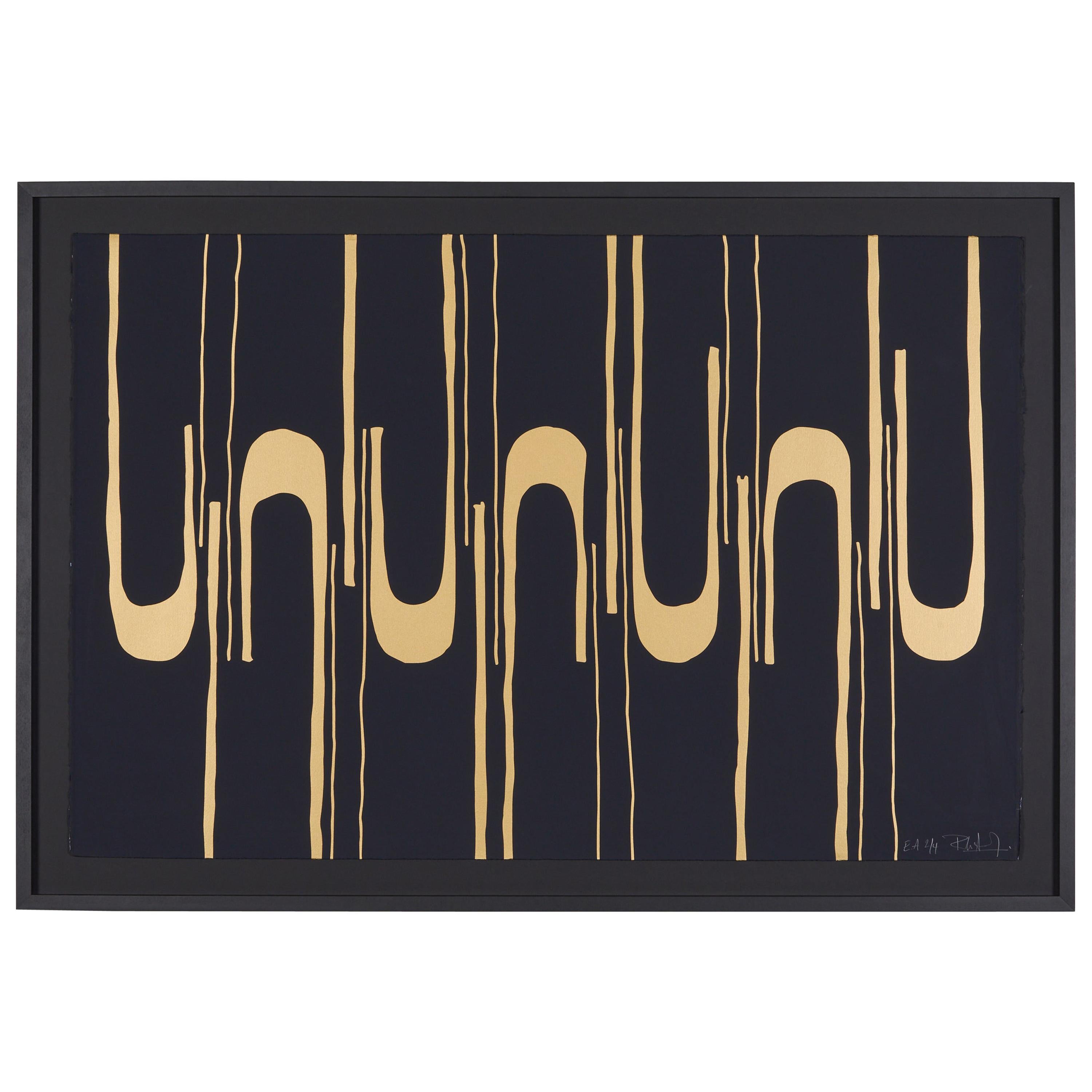 Art Print "Modulation Or" by Reda Amalou, 2019, Silkscreen Print / Serigraphy