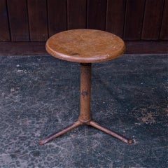 Art Professors Stool Painting Studio Workshop Shock-Absorbing Vintage Industrial