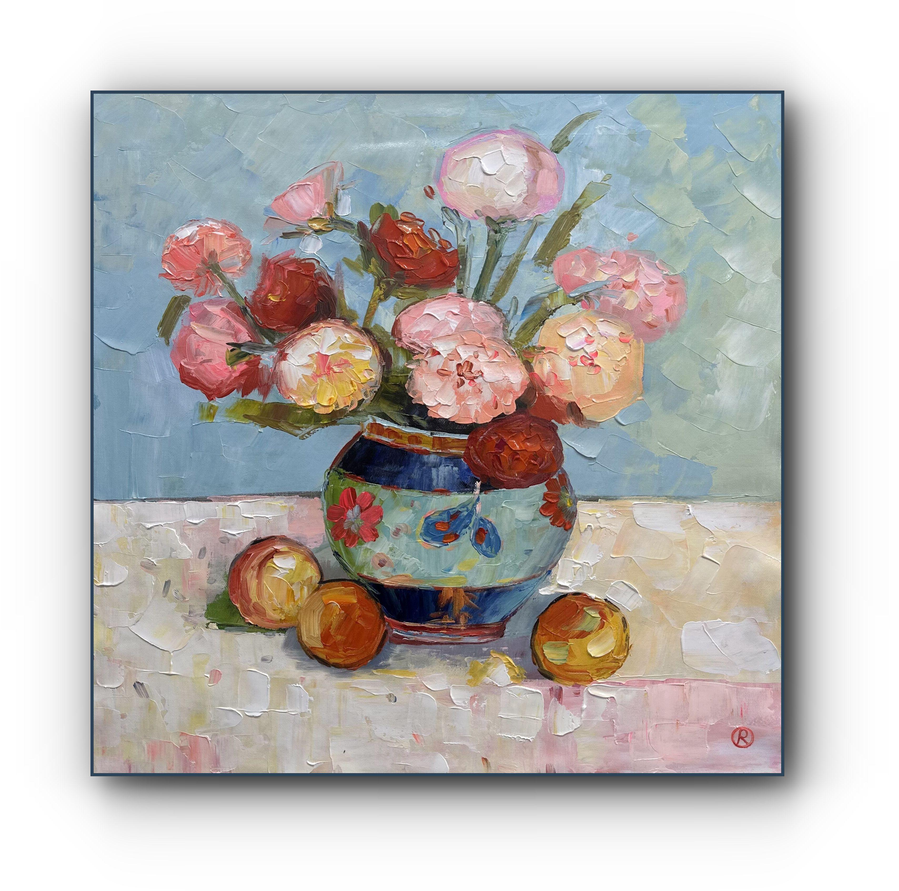 VASE DE FLEURS - Painting de Angela Casares