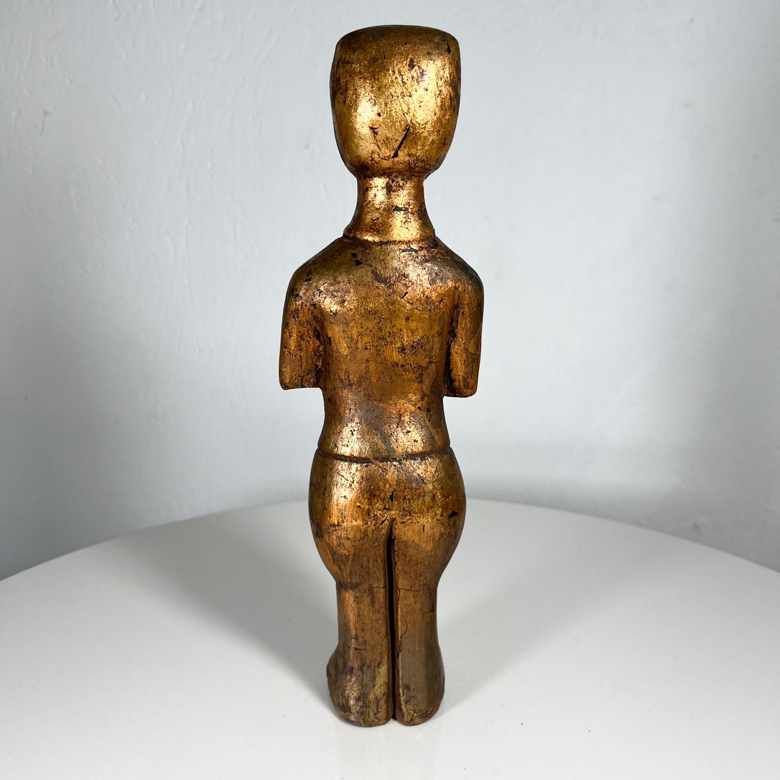 Art Sculpture Golden Oscar Cycladic Figurine In Good Condition For Sale In Chula Vista, CA