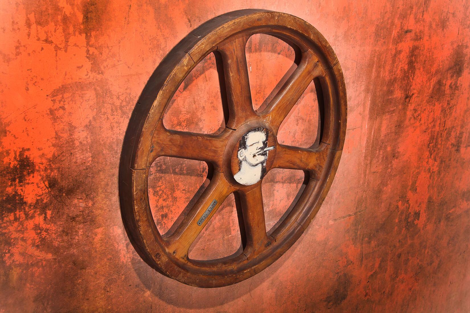 Art Sculpture Wheel by Robert Loughlin '1949 – 2011' In Good Condition For Sale In Voorburg, NL